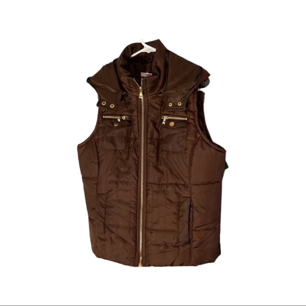 L/G Brown Women’s Bongo Puffer Vest